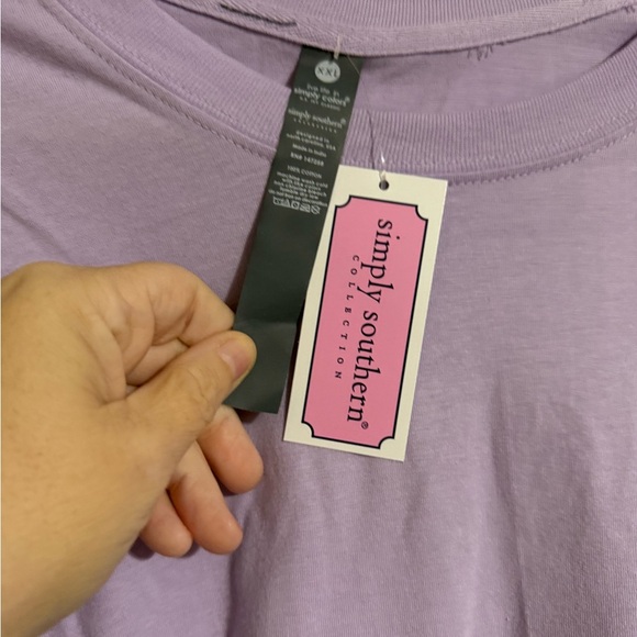 NWT Simply Southern Baseball Girl Tee Shirt - Picture 7 of 7